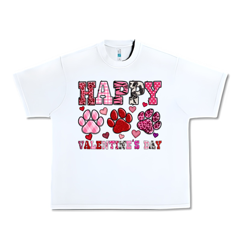 Happy Valentine's Day Paws Urban Heavy Tee by OliviaCreatesArt | Teevron