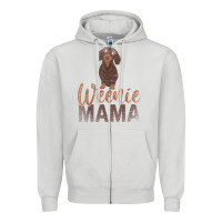 Dove Grey Dog Lover Women Gift Weenie Mama Pet Mom Wiener Dachshund Zipper Hoodie - maiPhamDesign