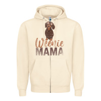 Sandshell Dog Lover Women Gift Weenie Mama Pet Mom Wiener Dachshund Zipper Hoodie - maiPhamDesign