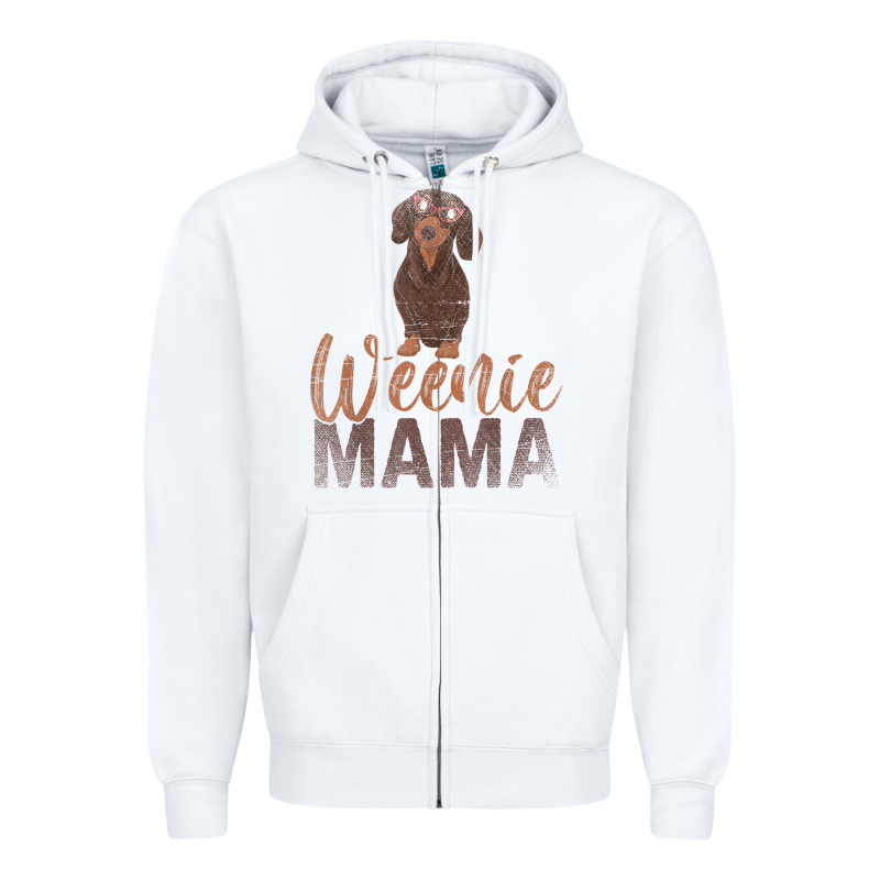 Dog Lover Women Gift Weenie Mama Pet Mom Wiener Dachshund Zipper Hoodie by maiPhamDesign | Teevron
