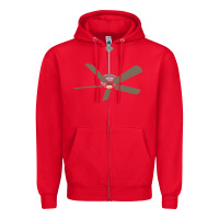 Red ceiling fan lazy diy halloween costume funny easy t shirt Zipper Hoodie - maiPhamDesign