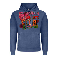 Vintage Denim Broken heart club Vintage Hoodie - FaDigitalArtStudio