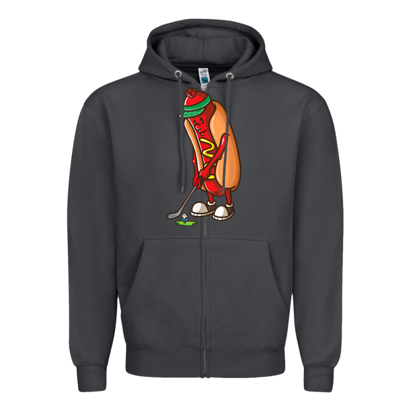 Funny Golfing Hot Dog Golf Gifts Shirts For Men Boys Golfer Zipper Hoodie by maiPhamDesign | Teevron