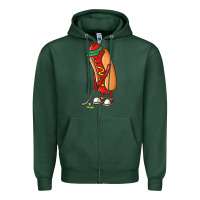 Sports Green Funny Golfing Hot Dog Golf Gifts Shirts for Men Boys Golfer Zipper Hoodie - maiPhamDesign
