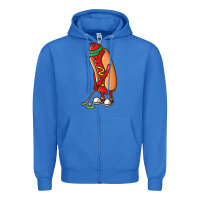 True Royal Funny Golfing Hot Dog Golf Gifts Shirts for Men Boys Golfer Zipper Hoodie - maiPhamDesign
