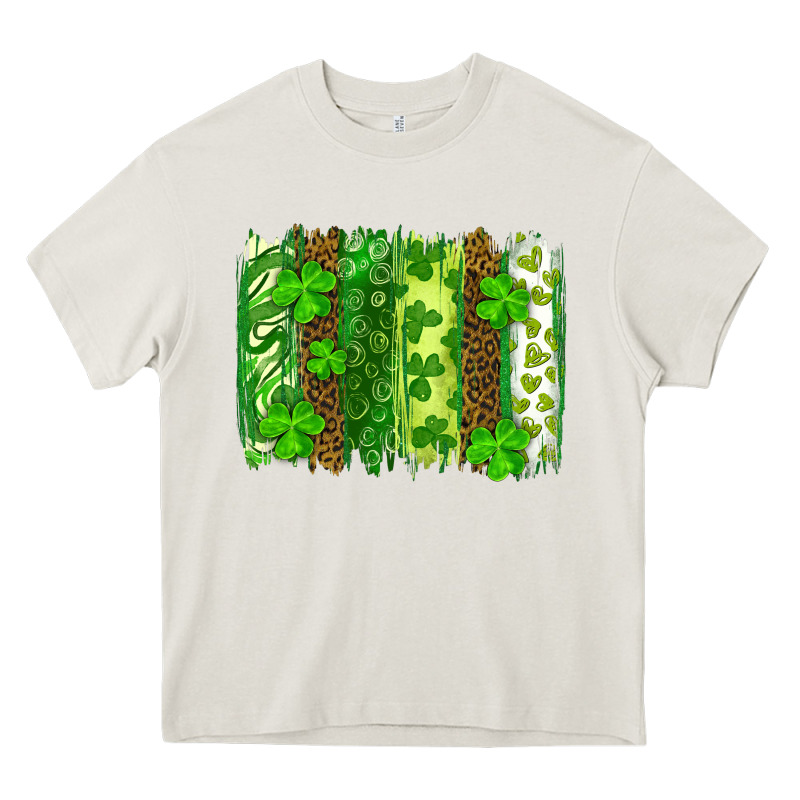 St Patrick's Day Brushstrokes Heavy Core Tee by RanaPortraitStore | Teevron