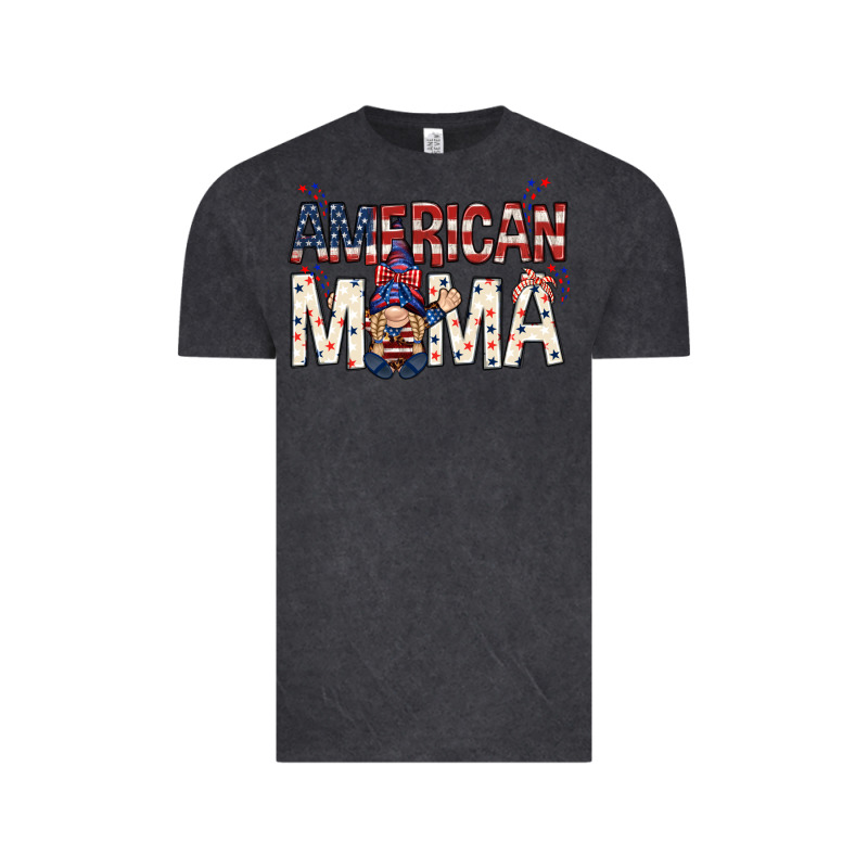 American Mama With Gnome Mothers Day Vintage Tee by HowdyJamesFarm | Teevron