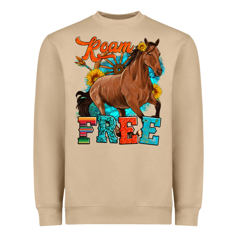 Roam Free Galloping Heavyweight Sweatshirt by Artiststas | Teevron