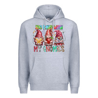 Heather Grey 100 days with my gnomies Premium Hoodie - RacoonDesign