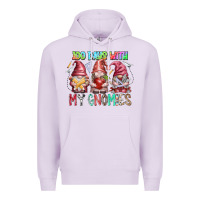 Lilac 100 days with my gnomies Premium Hoodie - RacoonDesign