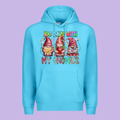 100 Days With My Gnomies Premium Hoodie Designed By Racoondesign