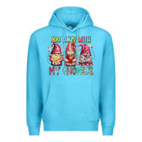 Ocean Blue 100 days with my gnomies Premium Hoodie - RacoonDesign