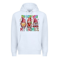 White 100 days with my gnomies Premium Hoodie - RacoonDesign