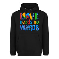 Black love needs no words autism Heavyweight Hoodie - AdoDesignShop