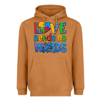 Meerkat love needs no words autism Heavyweight Hoodie - AdoDesignShop