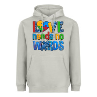 Moon Dust love needs no words autism Heavyweight Hoodie - AdoDesignShop