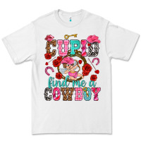 White Cupid find me a cowboy Valentine's Day Premium Tee - HowdyJamesFarm