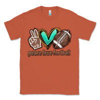 Copper Peace love football Classic Tee - HowdyJamesFarm