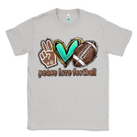 Moon Dust Peace love football Classic Tee - HowdyJamesFarm
