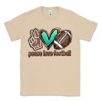 Mushroom Peace love football Classic Tee - HowdyJamesFarm