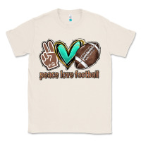 Natural Peace love football Classic Tee - HowdyJamesFarm