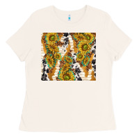 Bone sunflowers with patterns Ladies Tee - TumblerDesignByShophia