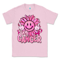 Bubblegum Pink hey cancer smiley face breast cancer Classic Tee - RanaPortraitStore
