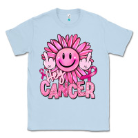 Dusty Blue hey cancer smiley face breast cancer Classic Tee - RanaPortraitStore