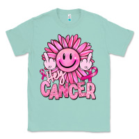 Seafoam hey cancer smiley face breast cancer Classic Tee - RanaPortraitStore