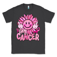 Smoke hey cancer smiley face breast cancer Classic Tee - RanaPortraitStore