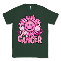Sports Green hey cancer smiley face breast cancer Classic Tee - RanaPortraitStore