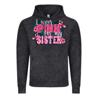 Vintage Black i wear pink for my sister Vintage Hoodie - FaDigitalArtStudio