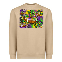 Mardi Gras Cake Glitterleopard And Cowhide Background Heavyweight Sweatshirt | Teevron