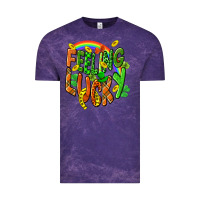 Cloud Purple St. Patrick's Day Feeling lucky Vintage Tee - CowGirlArtShop