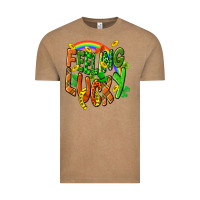Vintage Coffee St. Patrick's Day Feeling lucky Vintage Tee - CowGirlArtShop