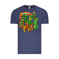 Vintage Denim St. Patrick's Day Feeling lucky Vintage Tee - CowGirlArtShop