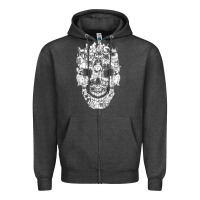 Matching Family French Bulldog Dog Skull Costume Halloween Zipper Hoodie | Teevron