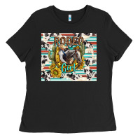 Black rodeo girl Ladies Tee - TumblerDesignByShophia