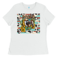 White rodeo girl Ladies Tee - TumblerDesignByShophia