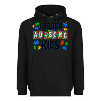 Black i teach ausome kids Heavyweight Hoodie - AdoDesignShop