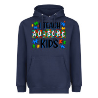 Navy i teach ausome kids Heavyweight Hoodie - AdoDesignShop