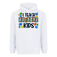 White i teach ausome kids Heavyweight Hoodie - AdoDesignShop