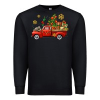 Black Christmas truck Premium Sweatshirt - AdoDesignShop