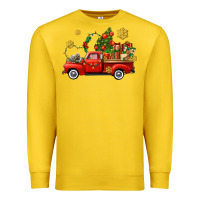 Lemon Christmas truck Premium Sweatshirt - AdoDesignShop