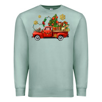 Seafoam Christmas truck Premium Sweatshirt - AdoDesignShop