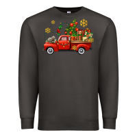 Smoke Christmas truck Premium Sweatshirt - AdoDesignShop