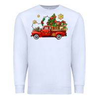 White Christmas truck Premium Sweatshirt - AdoDesignShop