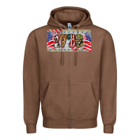 Chestnut 1776 4th of july license plate Zipper Hoodie - BarkalooDesign