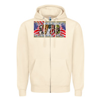 Sandshell 1776 4th of july license plate Zipper Hoodie - BarkalooDesign
