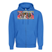 True Royal 1776 4th of july license plate Zipper Hoodie - BarkalooDesign